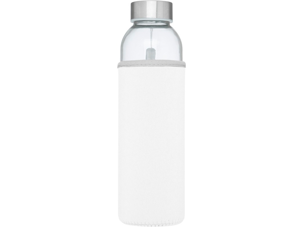Бутылка спортивная «Bodhi» из стекла, белый, металл, неопрен