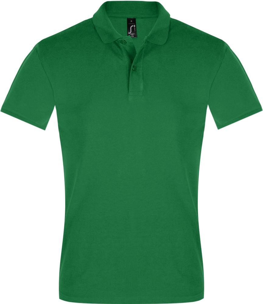 Рубашка поло мужская Perfect Men 180 ярко-зеленая, зеленый, хлопок