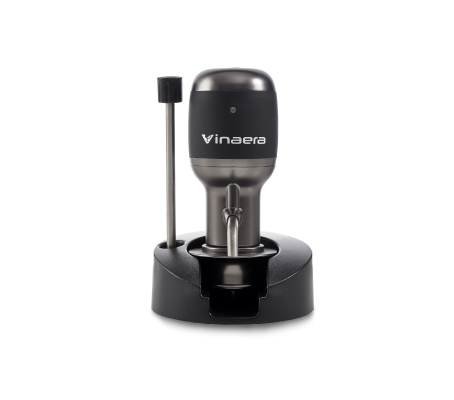 Электрический аэратор для вина Vinaera Pro Adjustable Electric Wine Aerator, пластик, нержавеющая сталь