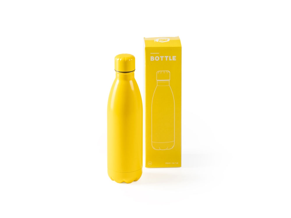 Бутылка TAREK, желтый, металл