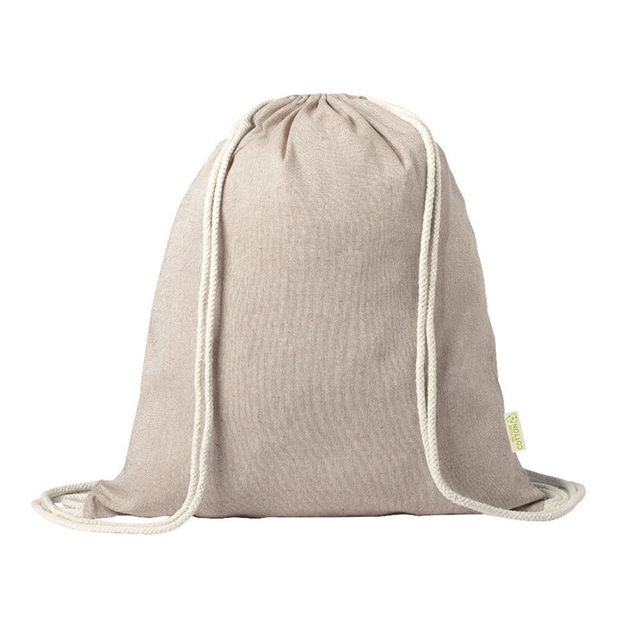 Рюкзак KONIM, бежевый, 42x38 см, 100% переработанный хлопок, 120 г/м2, бежевый, 100% переработанный хлопок, 120 г/м2