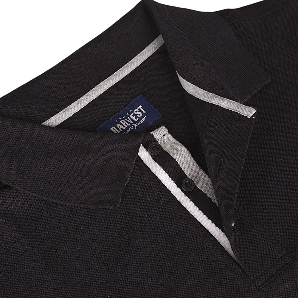 Рубашка поло женская Antreville, черная, черный, пике; хлопок 100%, плотность 240 г/м²
