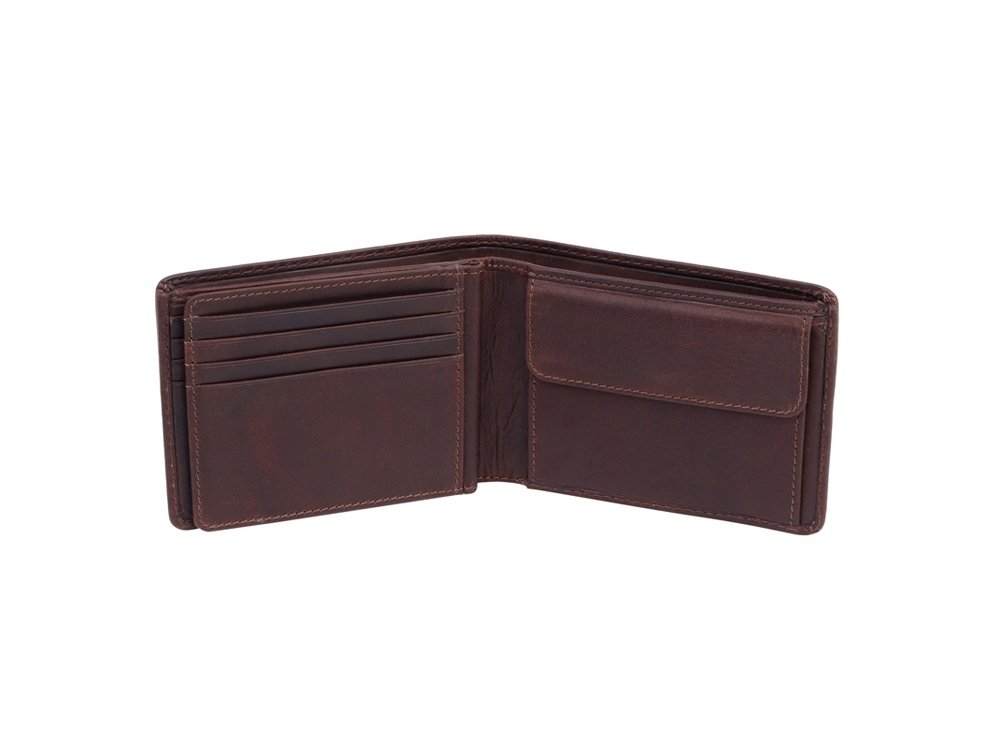 Бумажник «Angus», коричневый, кожа