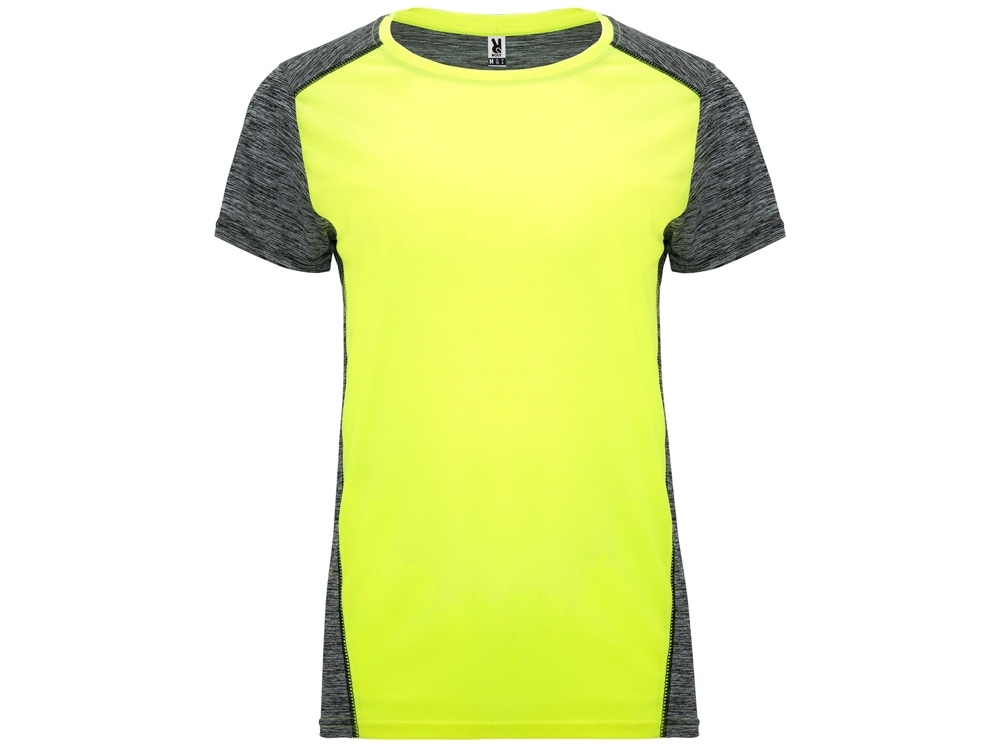 Спортивная футболка «Zolder» женская, черный, желтый, полиэстер