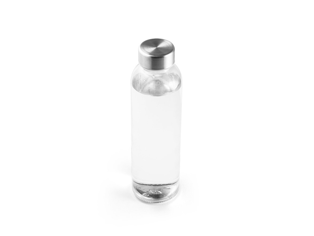 Стеклянная бутылка «SOLER», прозрачный, металл