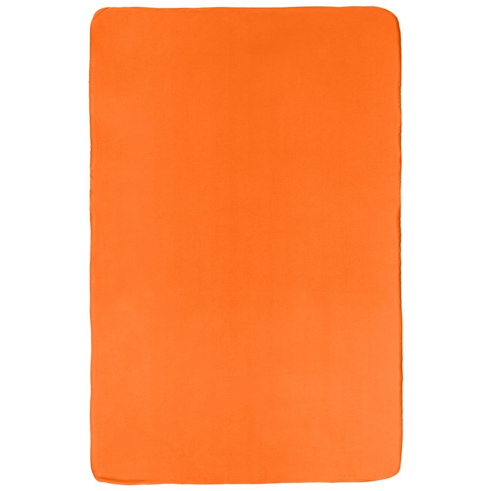 Флисовый плед Warm&Peace, оранжевый, оранжевый, флис