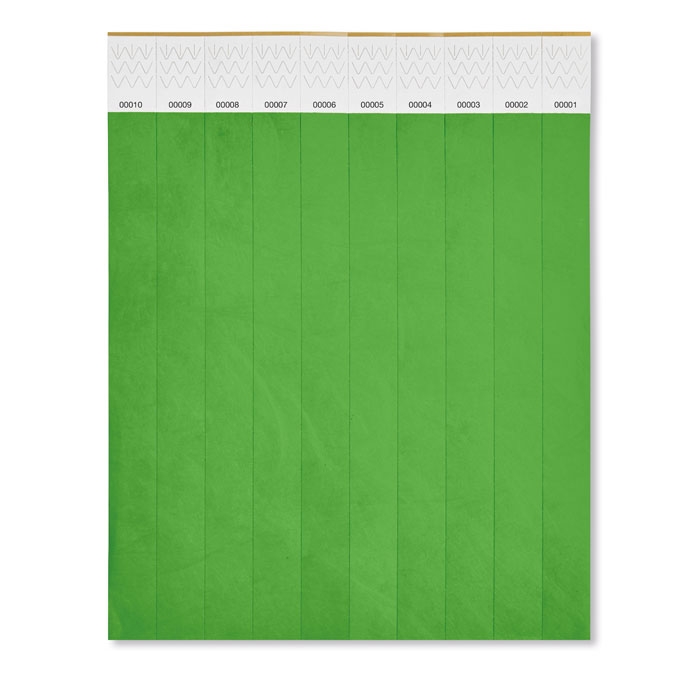 Браслет, зеленый, бумага
