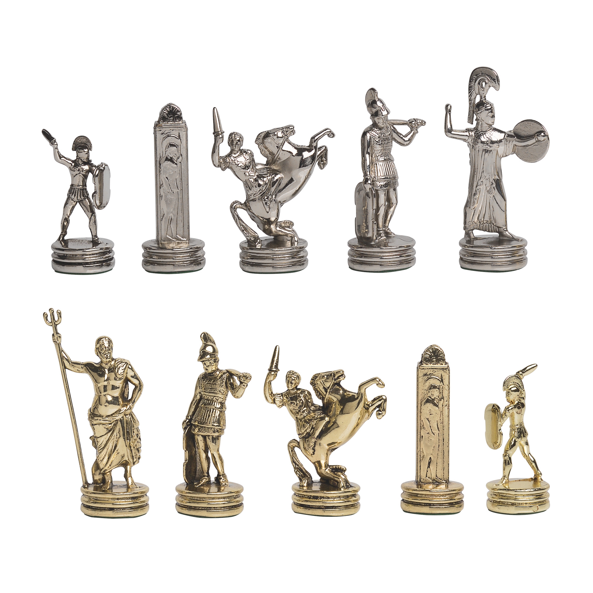 Шахматы "Греческие боги", желтый, композитный материал/эмаль