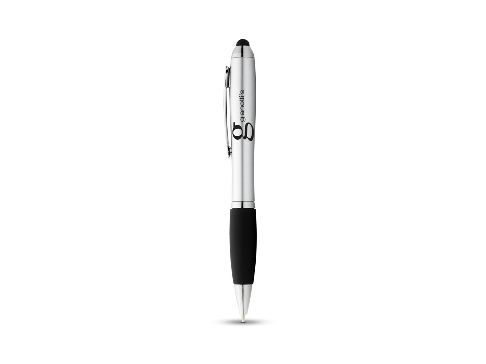 Ручка-стилус шариковая «Nash», черный, серебристый, пластик