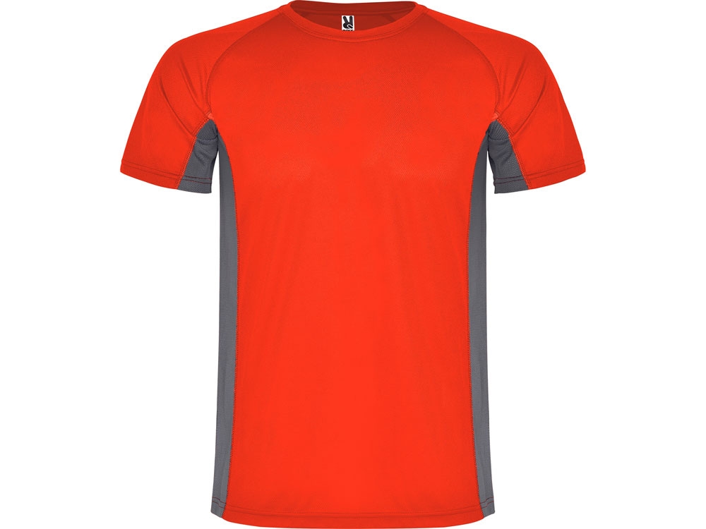 Спортивная футболка «Shanghai» мужская, красный, серый, полиэстер