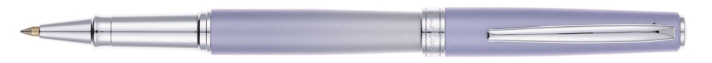 Ручка-роллер Pierre Cardin TENDRESSE, цвет - серебряный и сиреневый. Упаковка E., фиолетовый, латунь