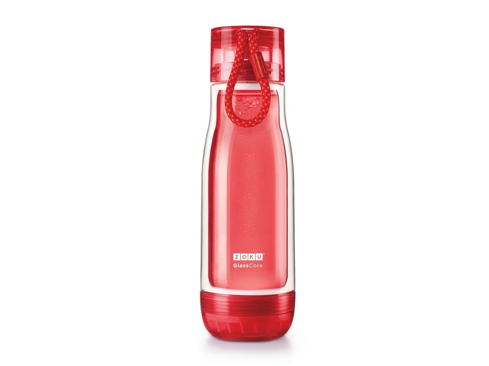 Бутылка для воды Zoku, красный, полипропилен