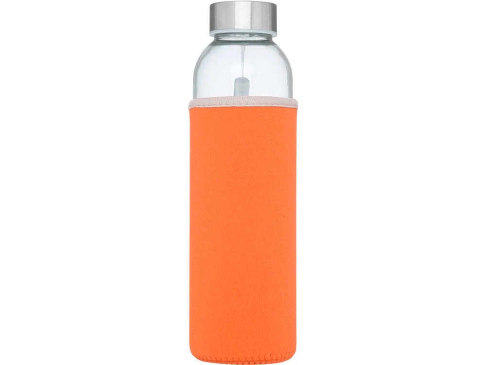 Бутылка спортивная «Bodhi» из стекла, оранжевый, металл, неопрен