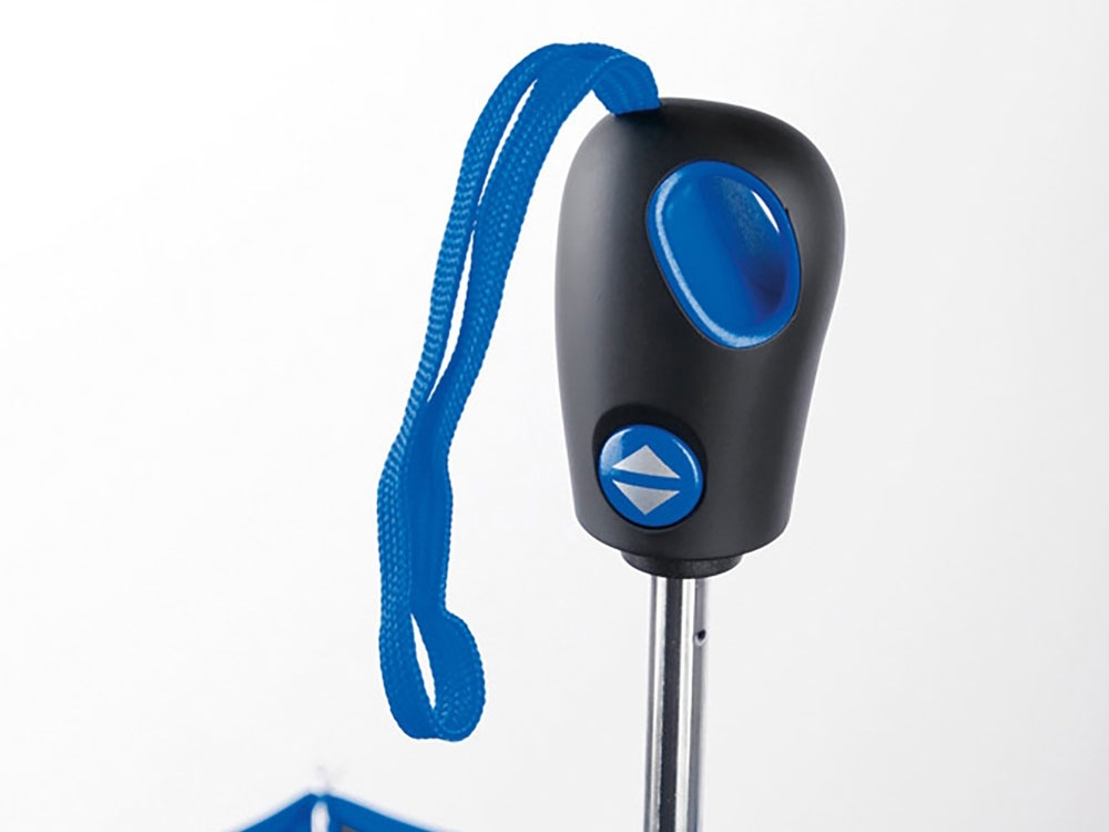 Зонт с автоматическим открытием и закрытием «DRIZZLE», синий, полиэстер