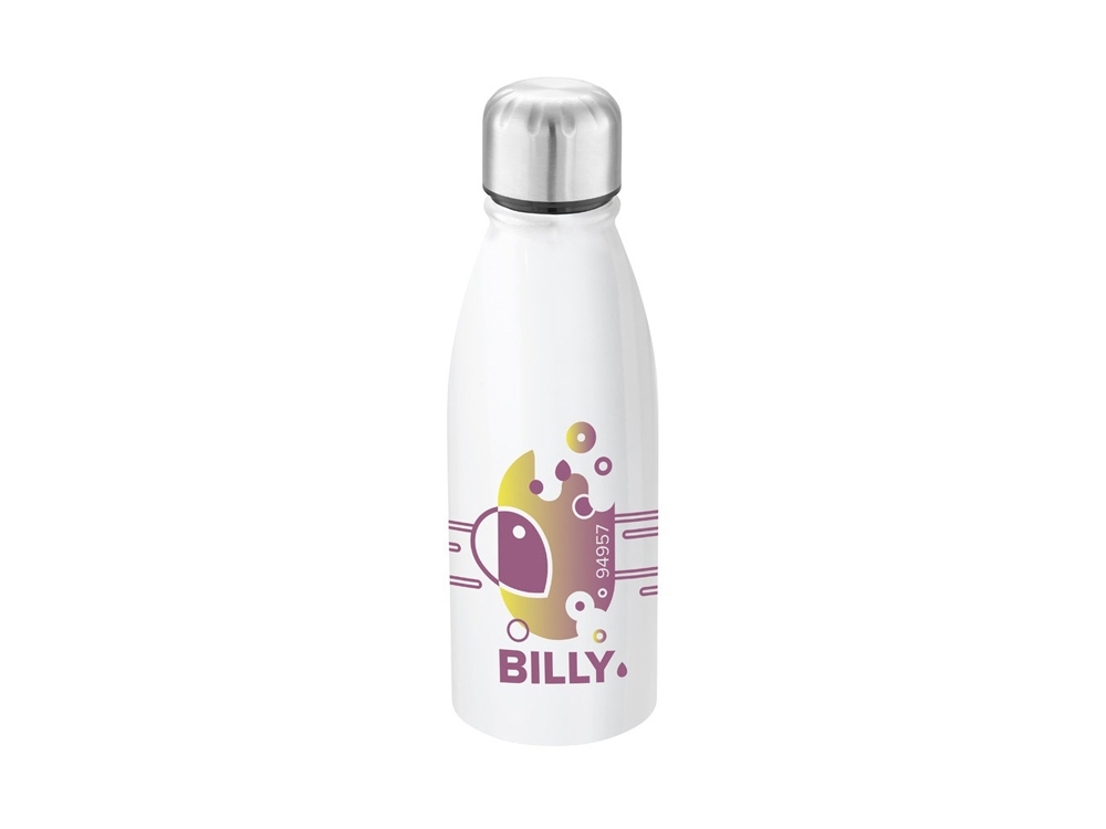 Бутылка для сублимации «BILLY», 500 мл, белый, металл