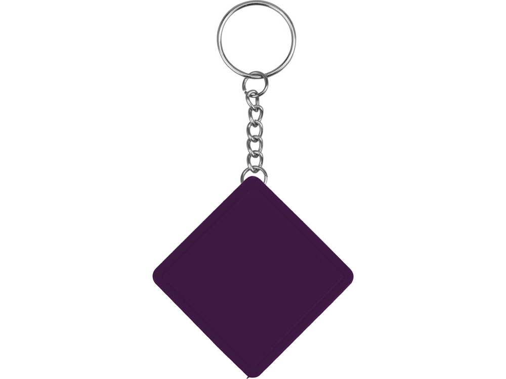 Брелок-рулетка «Дюйм», 1м, фиолетовый, пластик, металл