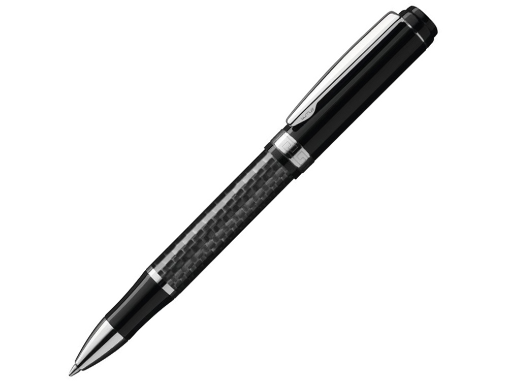 Ручка шариковая из карбонового волокна «Carbon», черный, металл