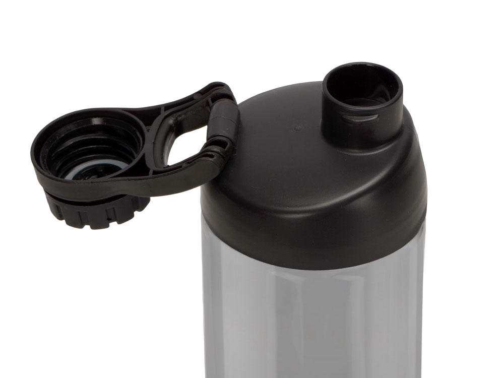 Спортивная бутылка для воды с держателем «Biggy», 1000 мл, черный, полипропилен