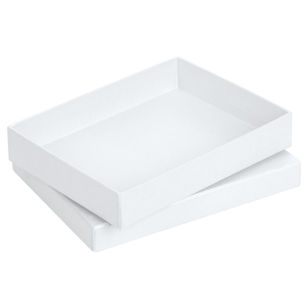 Коробка Slender, большая, белая, белый, картон