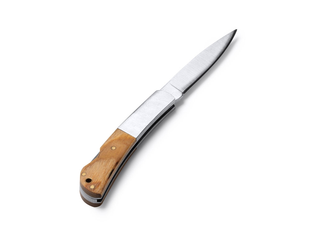 Нож складной VIDUR, серебристый, бежевый, металл