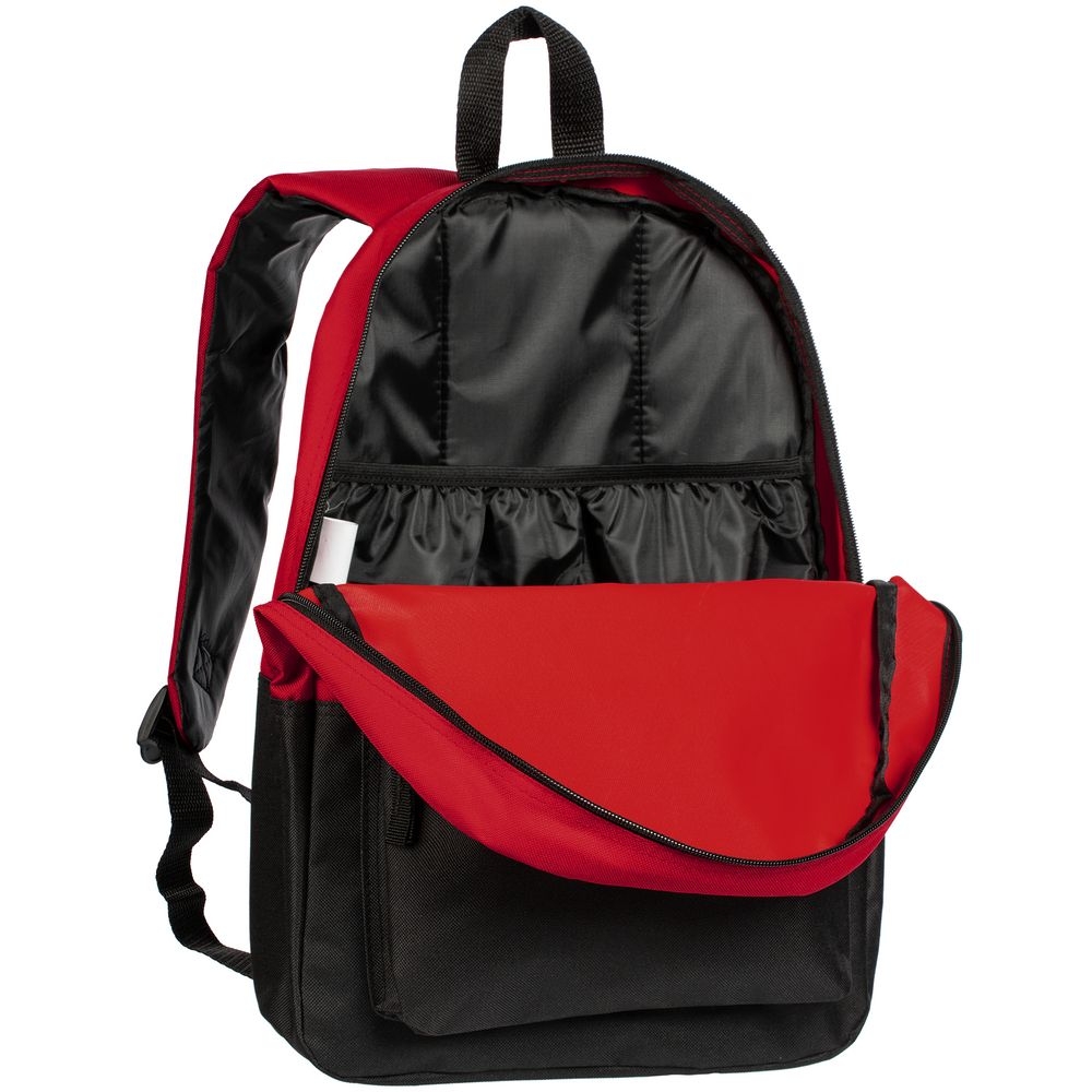 Рюкзак Base Up, черный с красным, черный, красный, полиэстер