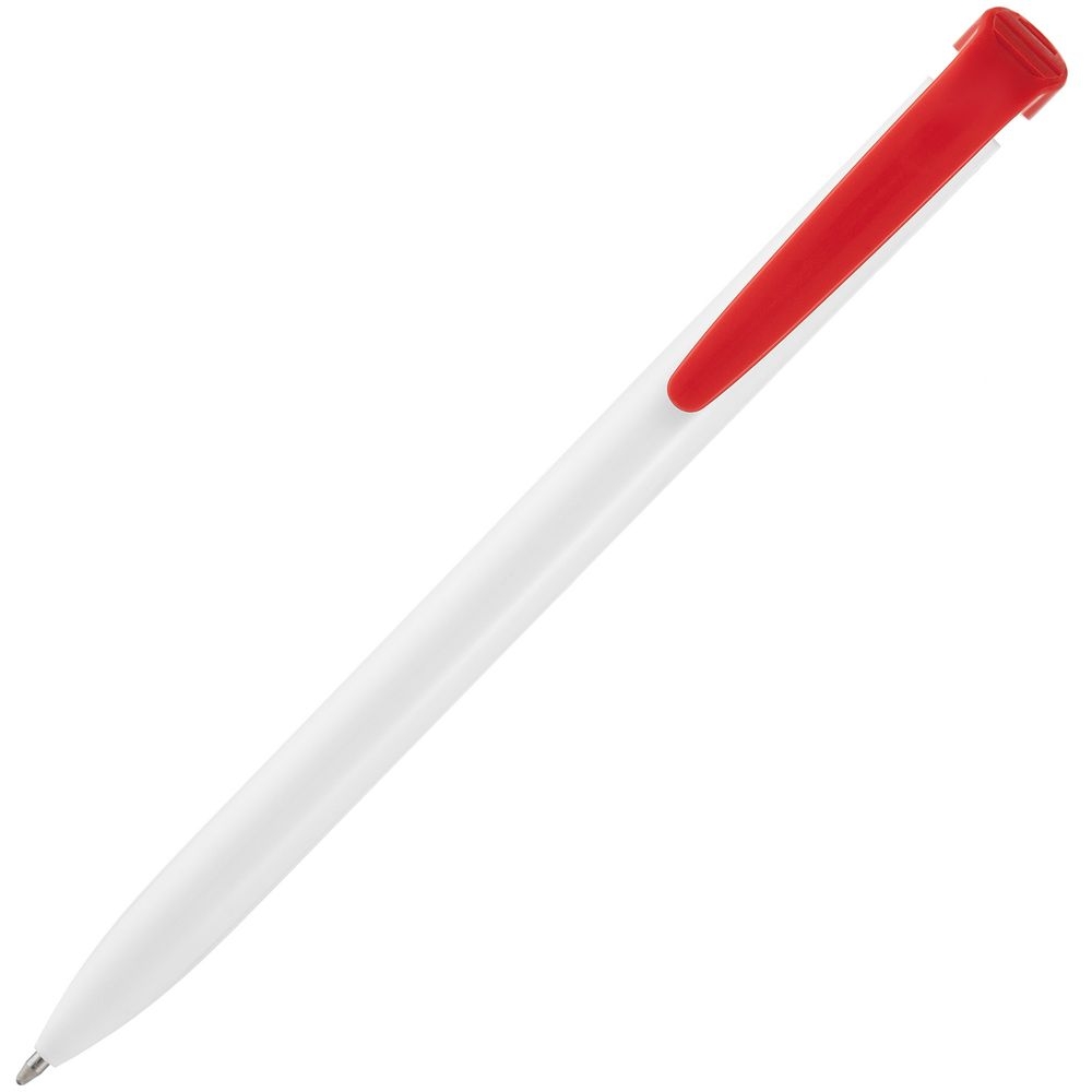 Ручка шариковая Favorite, белая с красным, белый, красный, пластик
