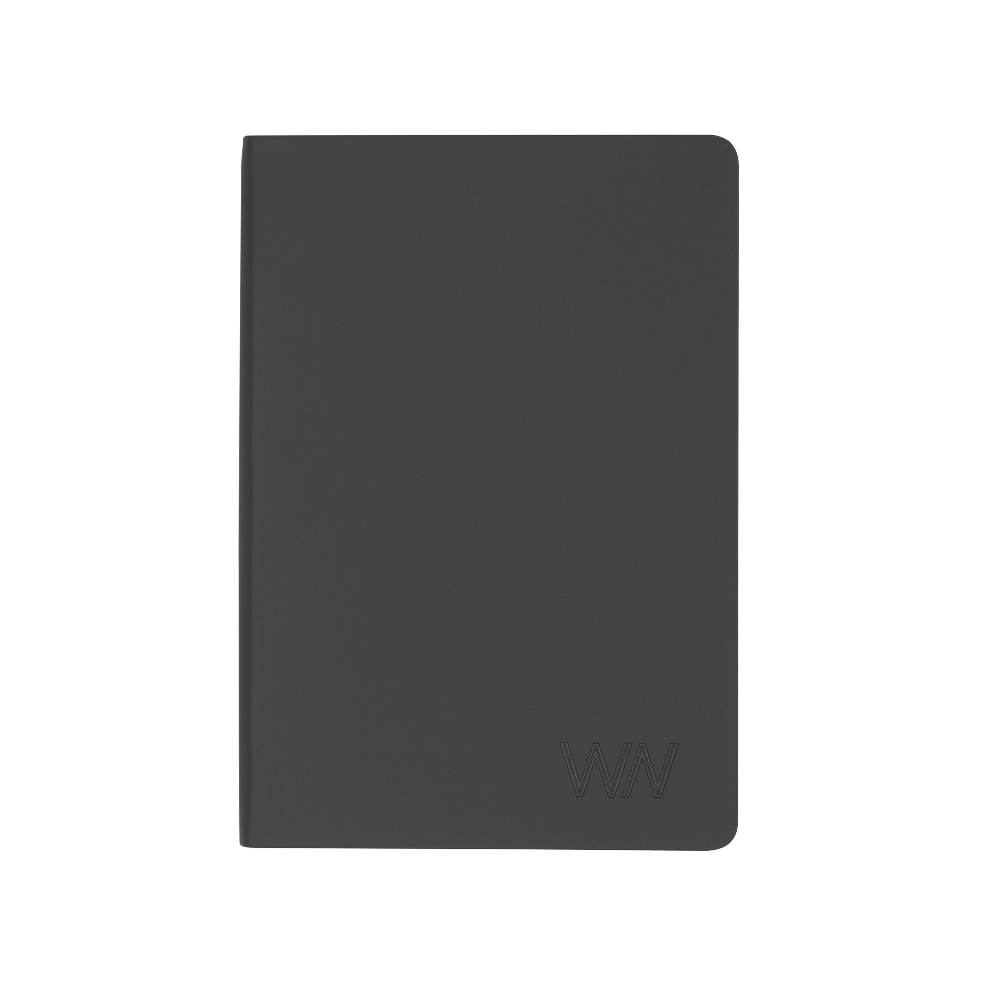 Ежедневник недатированный "Болонья", гибкая обложка с тиснением, покрытие soft touch, формат А5, черный, искусственная кожа/soft touch