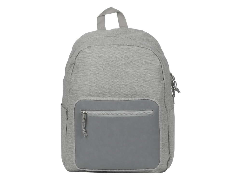 Рюкзак «Dim» для ноутбука 15.6'', серый, полиэстер, кожзам