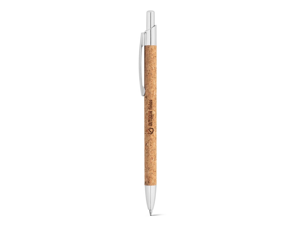 Шариковая ручка из пробки и алюминия «NATURA», натуральный, пробка