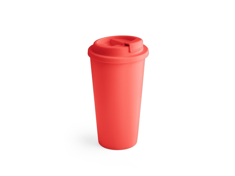 Кружка дорожная «CUPPAR», красный, пластик