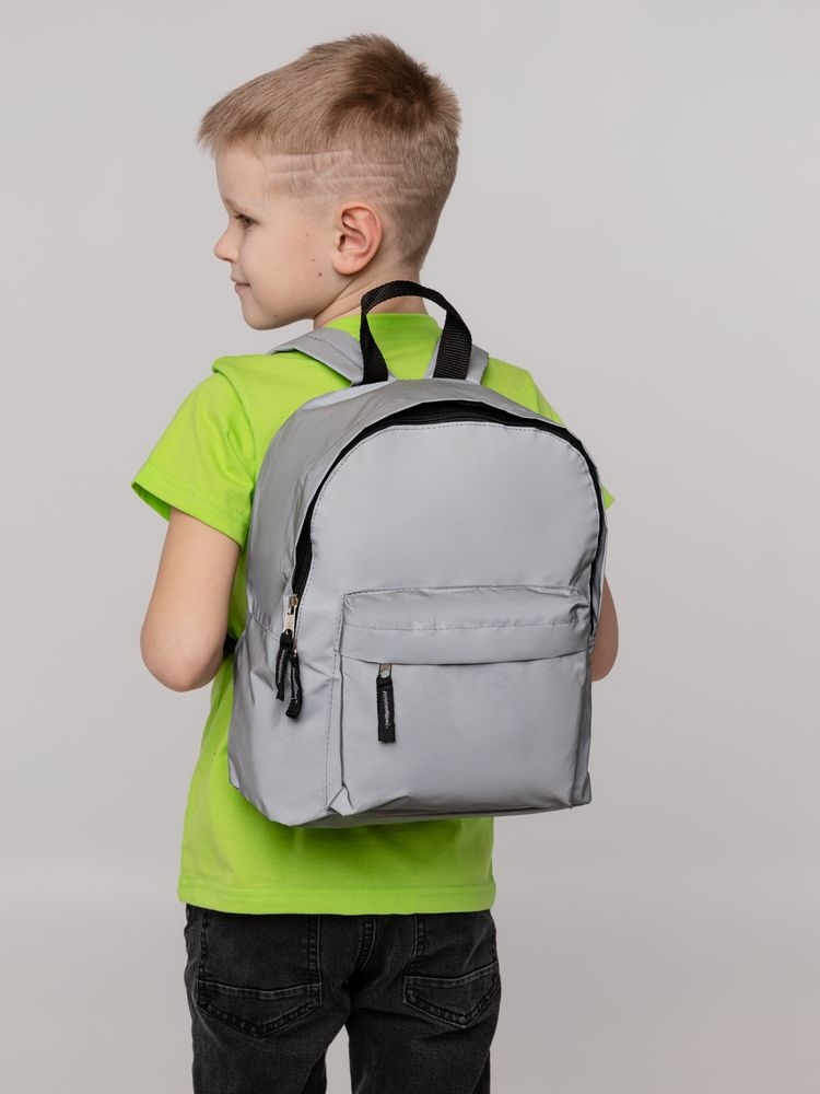 Рюкзак детский Manifest из светоотражающей ткани, серый, серый, полиэстер 35%; хлопок 65%