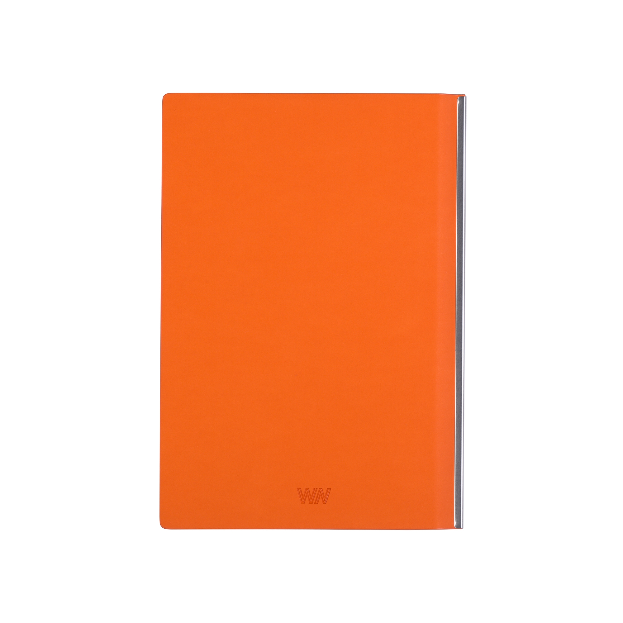 Блокнот "Маджента", формат А5, оранжевый, искусственная кожа/soft touch