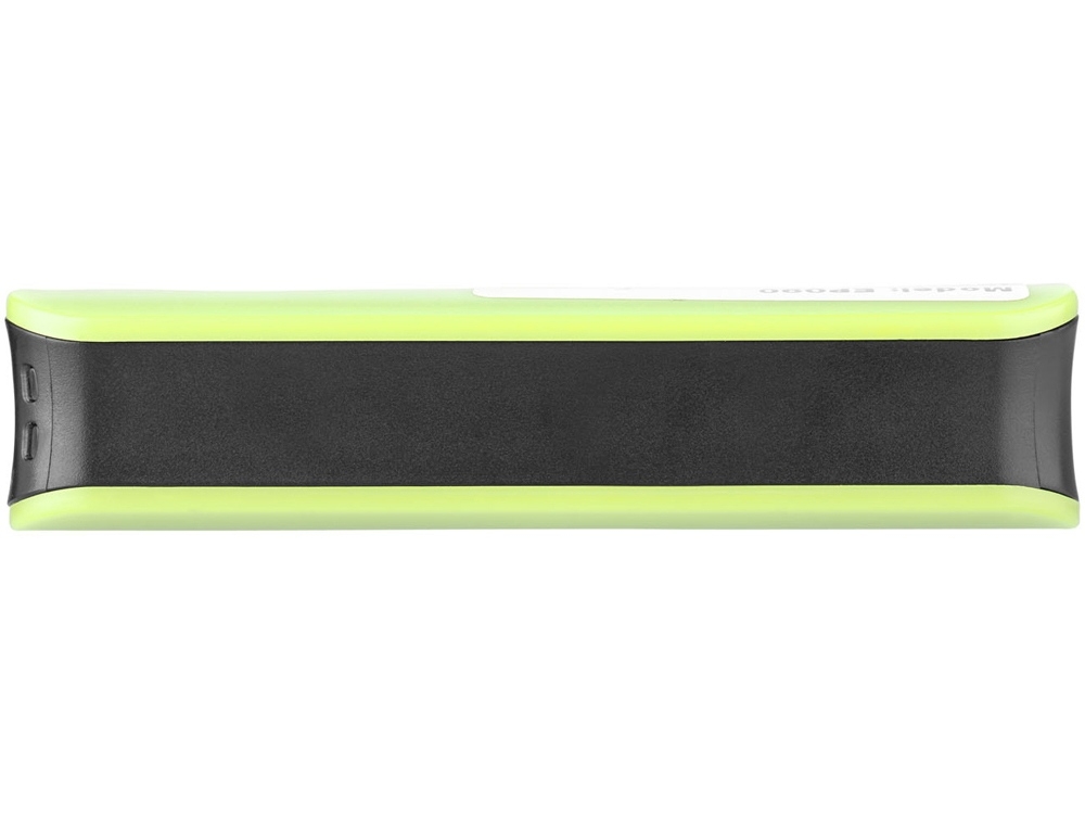Внешний аккумулятор «Edge», 2000 mAh, черный, зеленый, пластик