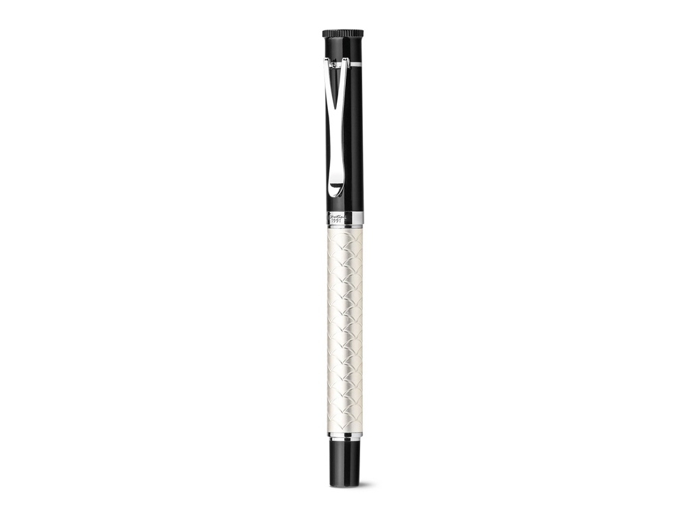 Ручка металлическая роллер «OTTO ROLLER», черный, бежевый, металл