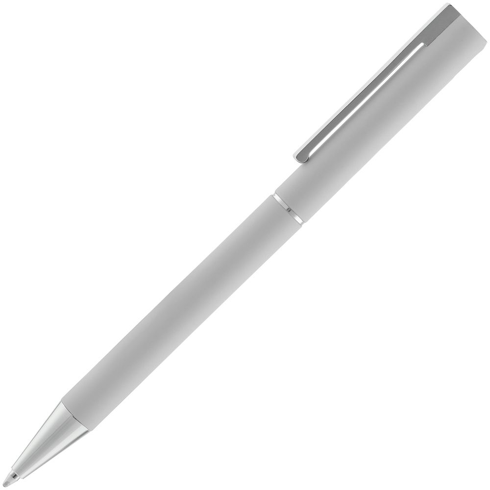 Ручка шариковая Blade Soft Touch, серая, серый, металл; покрытие софт-тач