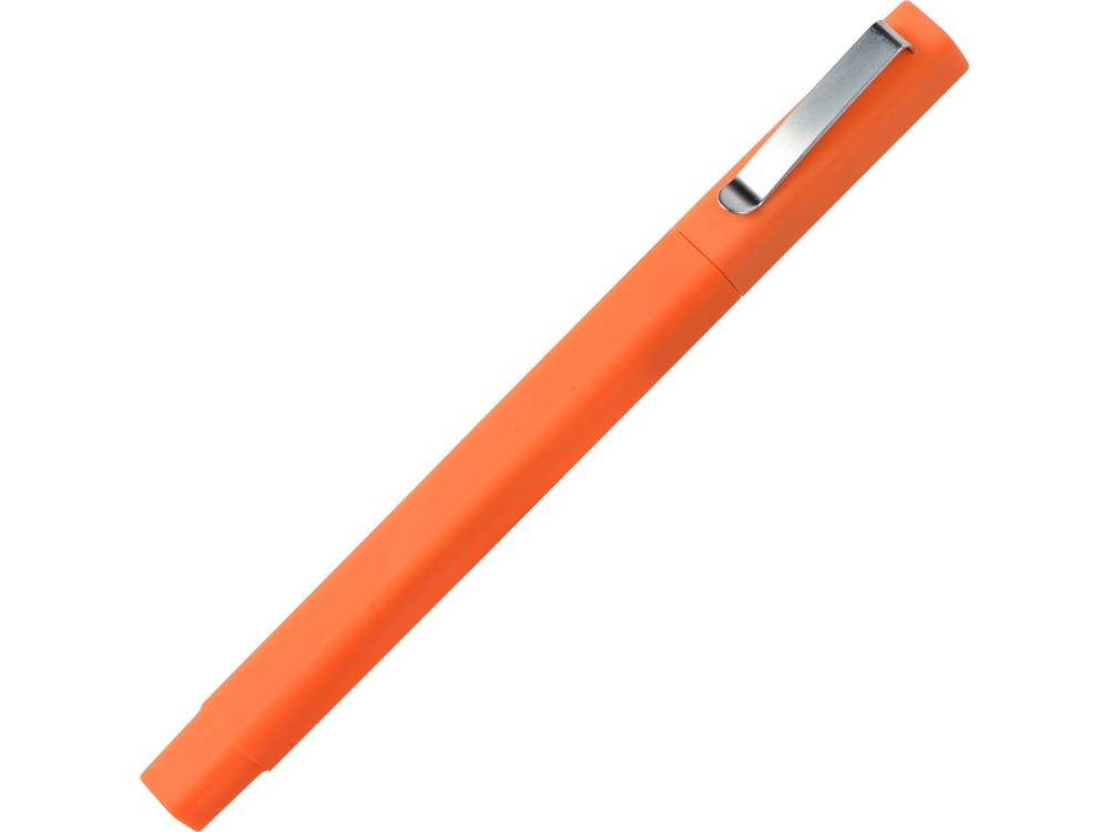 Ручка шариковая пластиковая «Quadro Soft», оранжевый, soft touch