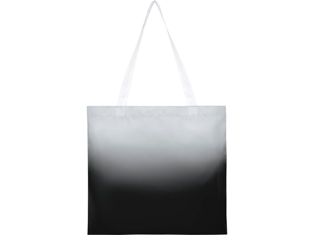 Эко-сумка «Rio» с плавным переходом цветов, черный, полиэстер