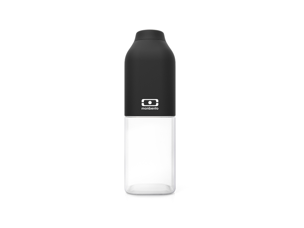 Бутылка спортивная «MB Positive», 500 мл, черный, прозрачный, пластик