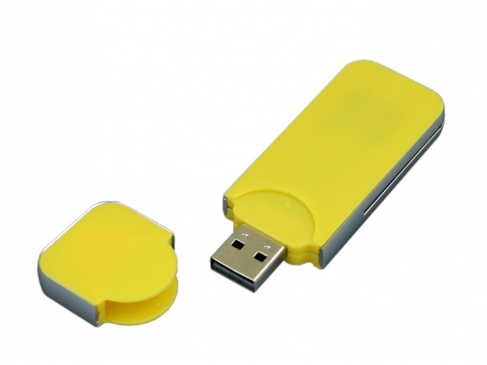 USB 2.0- флешка на 32 Гб в стиле I-phone, желтый, пластик