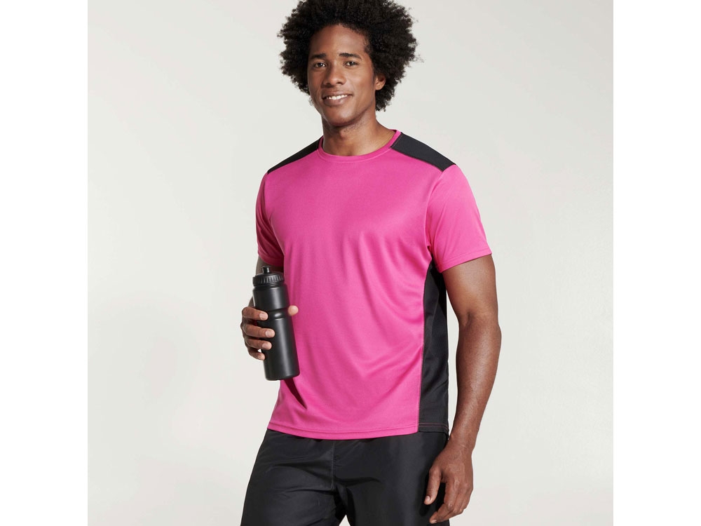 Спортивная футболка «Detroit» детская, черный, розовый, полиэстер