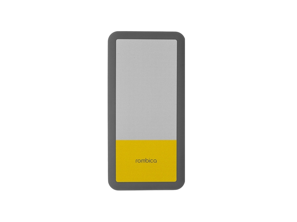 Внешний аккумулятор «NEO Bright», 10000 mAh, серый, желтый, пластик