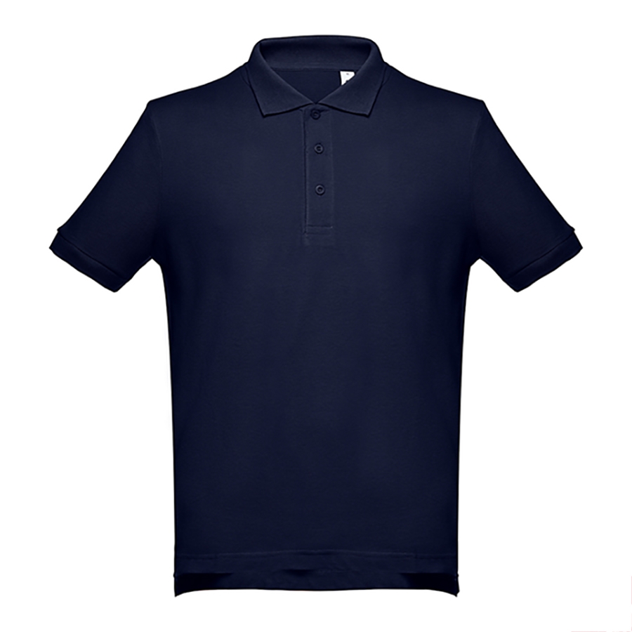 Рубашка-поло мужская ADAM, темно-синий, S, 100% хлопок, плотность 195 г/м2, синий