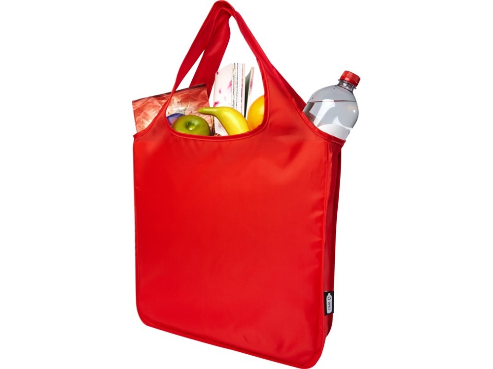 Эко-сумка «Ash» из переработанного PET-материала, красный, полиэстер