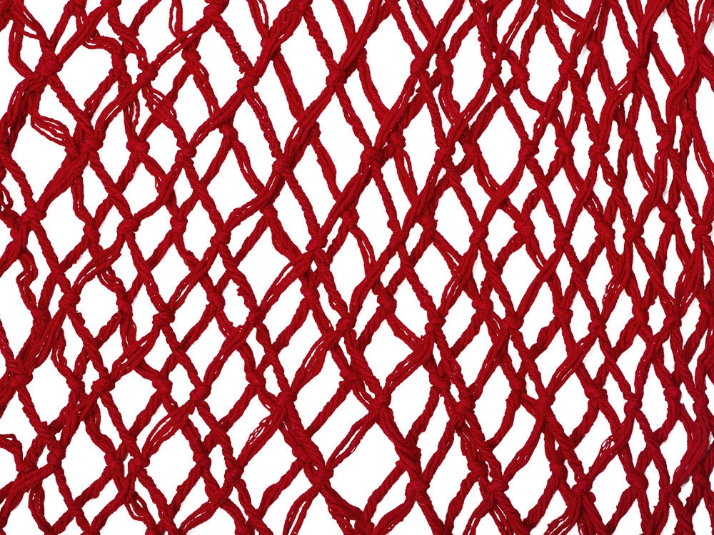 Авоська «Dream» из натурального хлопка с кожаными ручками, 25 л, красный, кожа, хлопок