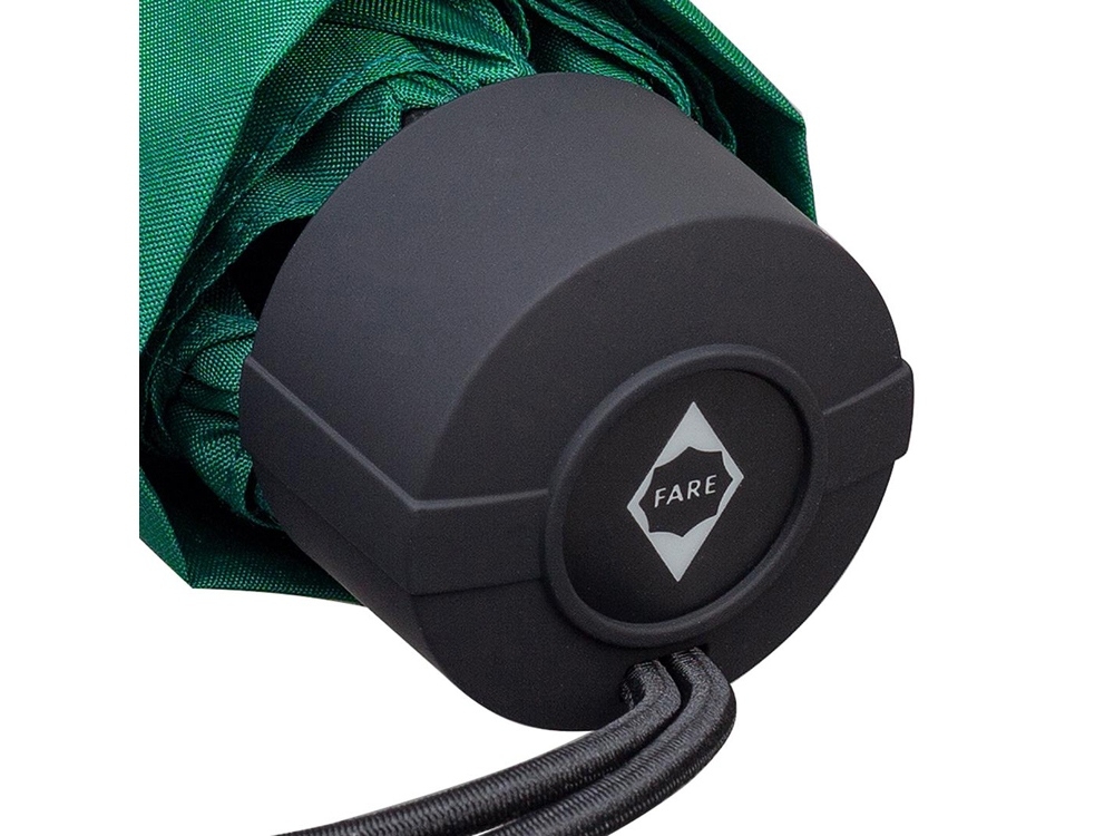 Зонт складной «Toppy» механический, черный, полиэстер, soft touch