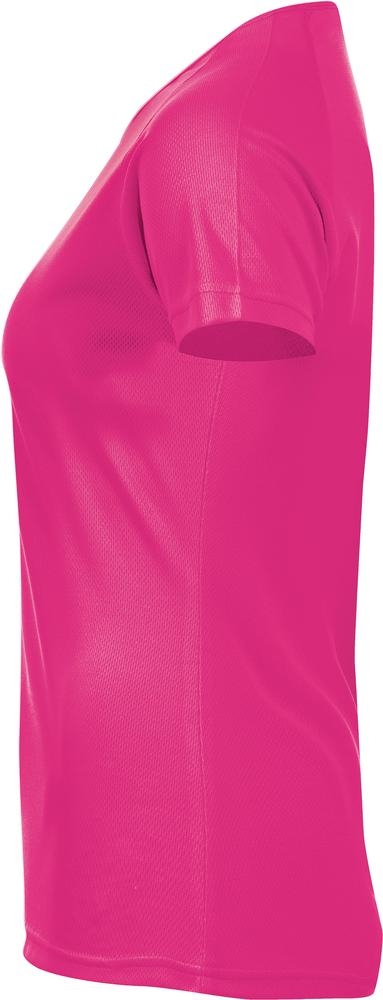 Футболка женская Sporty Women 140, розовый неон, розовый, полиэстер 100%, плотность 140 г/м²