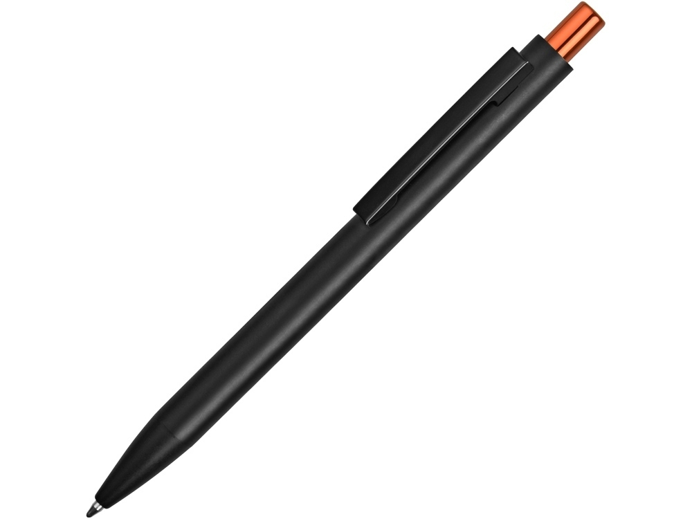 Ручка металлическая шариковая «Blaze», черный, оранжевый, металл