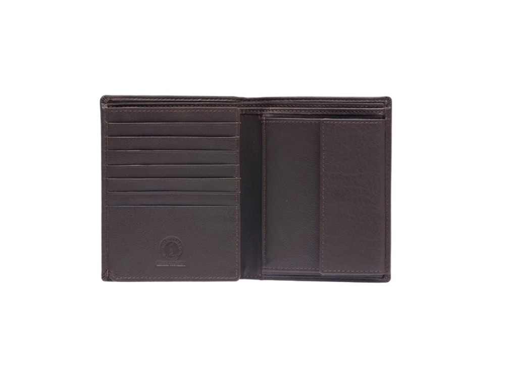 Бумажник «Claim», коричневый, кожа