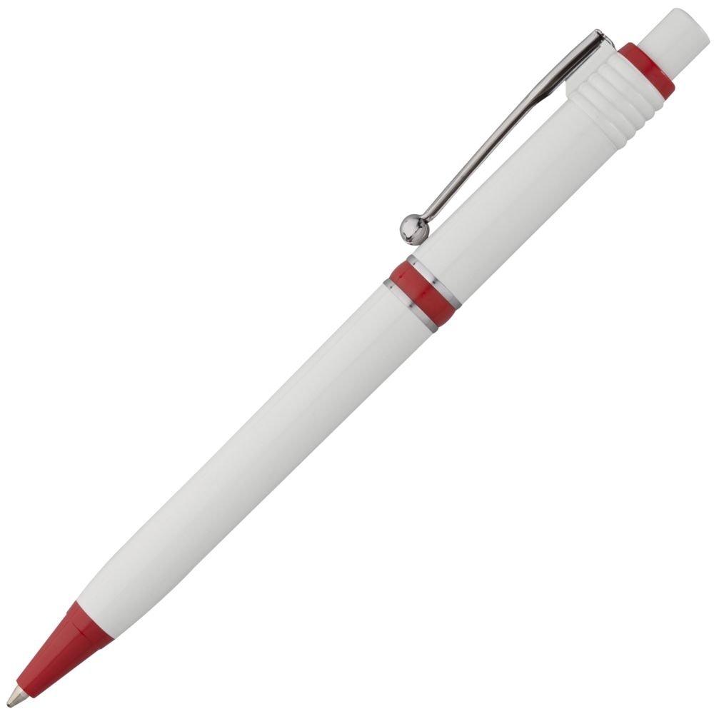 Ручка шариковая Raja, красная, красный, пластик; металл