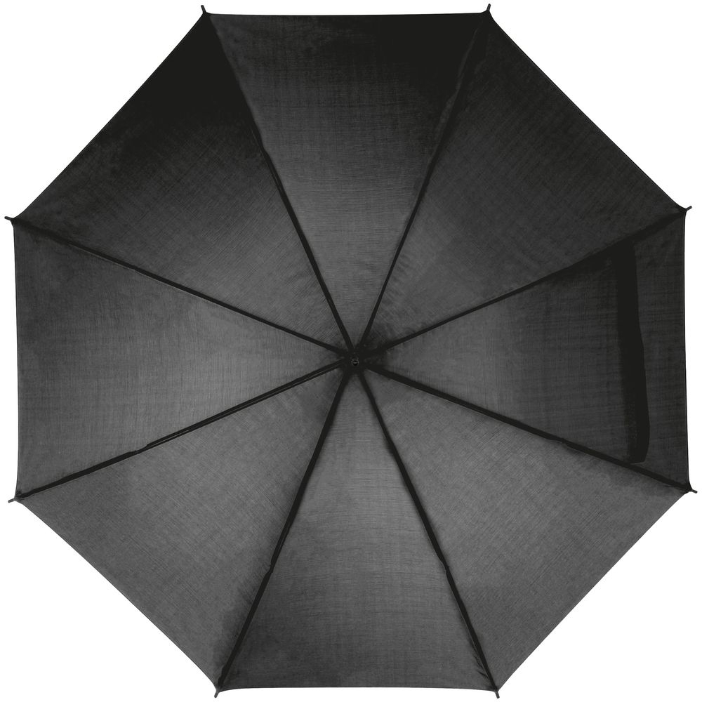 Зонт-трость Lido, черный, черный, полиэстер